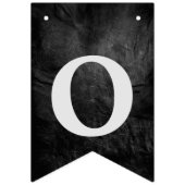 Afstuderen op zwart leder vlaggetjes (Tweede vlag)