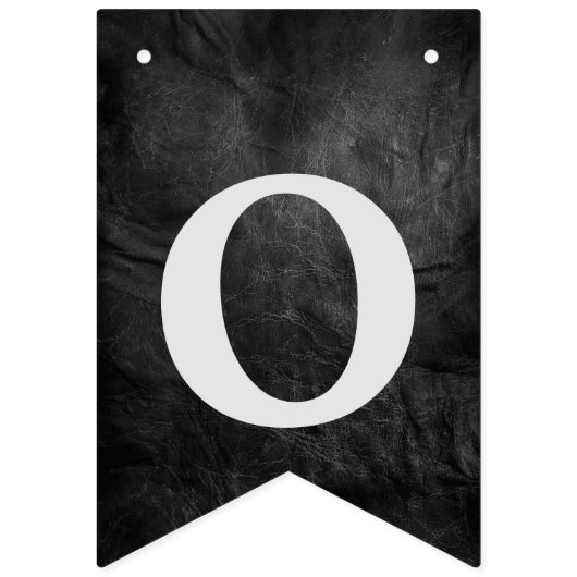 Afstuderen op zwart leder vlaggetjes (Tweede vlag)