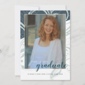 Afstuderen Open House Blauwgroen grijs design Kaart (Voorkant)