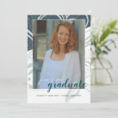 Afstuderen Open House Blauwgroen grijs design Kaart (Staand voorkant)