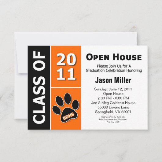 Afstuderen Open House Kaart (Voorkant)