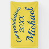 Afstuderen Open House Party Spandoek (Verticaal)