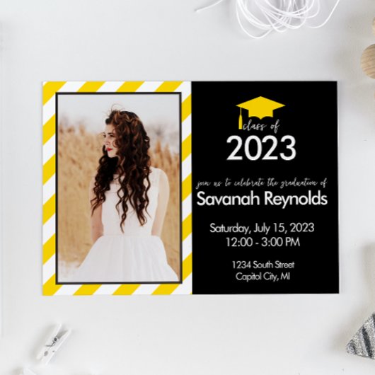 Afstuderen Open House Uitnodiging met foto