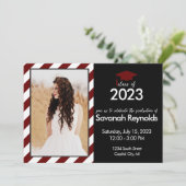 Afstuderen Open House Uitnodiging met foto (Staand voorkant)