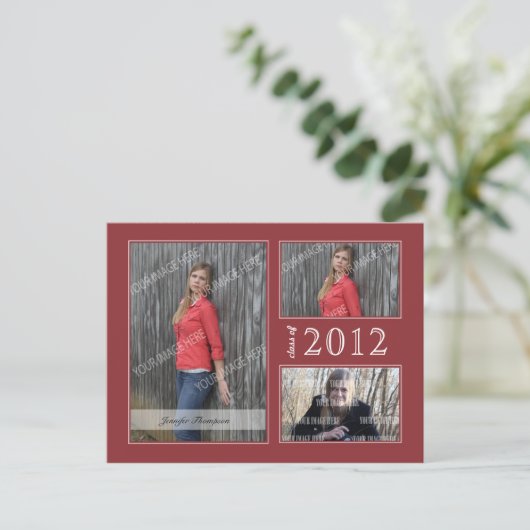 Afstuderen Open Huis Briefkaart (Staand voorkant)