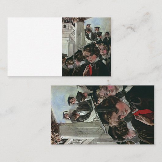  Afstuderen, openingsceremonie Contactkaartje (Voorkant / Achterkant)