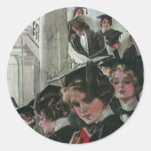  Afstuderen, openingsceremonie Ronde Sticker (Voorkant)