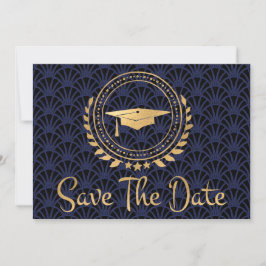 Afstuderen Opslaan Datum Gold Afstudeerder Pet Art Save The Date