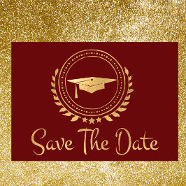 Afstuderen Opslaan Datum Gold Afstudeerder Pet roo Save The Date