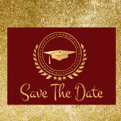 Afstuderen Opslaan Datum Gold Afstudeerder Pet roo Save The Date