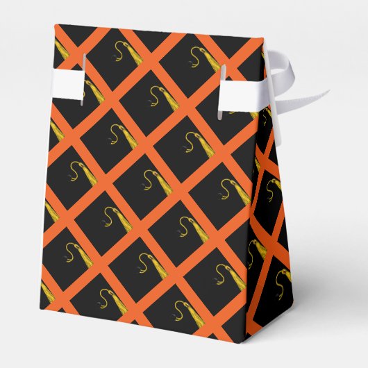 Afstuderen Oranje gunstbox Bedankdoosjes (Achterkant)