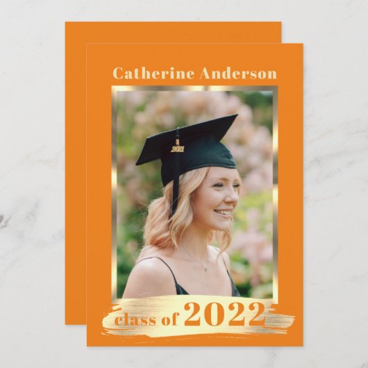 Afstuderen Oranje klasse van het Jaar | FOTO Aankondiging (Voorkant / Achterkant)