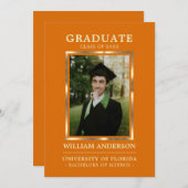 Afstuderen Oranje Lijst | FOTO Aankondiging (Voorkant / Achterkant)