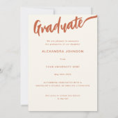 Afstuderen Oranje script voor Photo Arch Aankondiging (Achterkant)