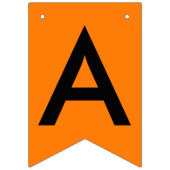 Afstuderen Oranje Zwarte School Naam Vlaggetjes (Tweede vlag)