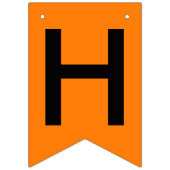 Afstuderen Oranje Zwarte School Naam Vlaggetjes (Eerste vlag)