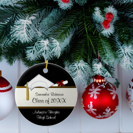 Afstuderen Ornament wit Pet