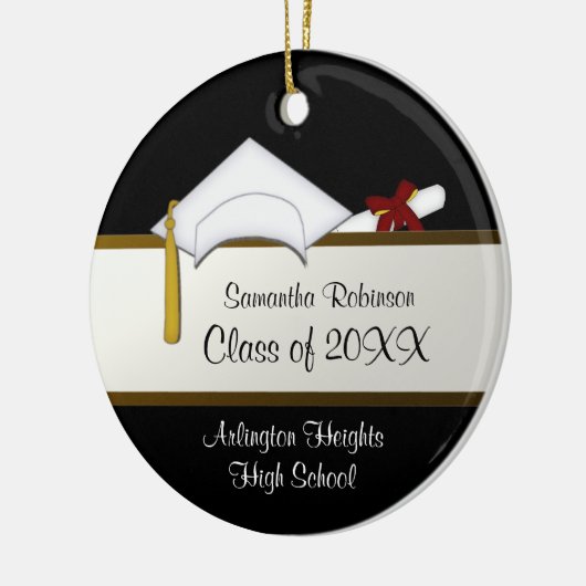 Afstuderen Ornament wit Pet (Links)