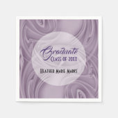 Afstuderen oude lavendel streken partij servet (Voorkant)