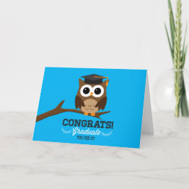 Afstuderen Owl op Blauwe Kaart van Gefeliciteerd