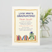 Afstuderen Owl Uitnodiging (Staand voorkant)