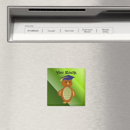 Afstuderen Owl You Rock Magneet (Insitu (Vaatwasser))