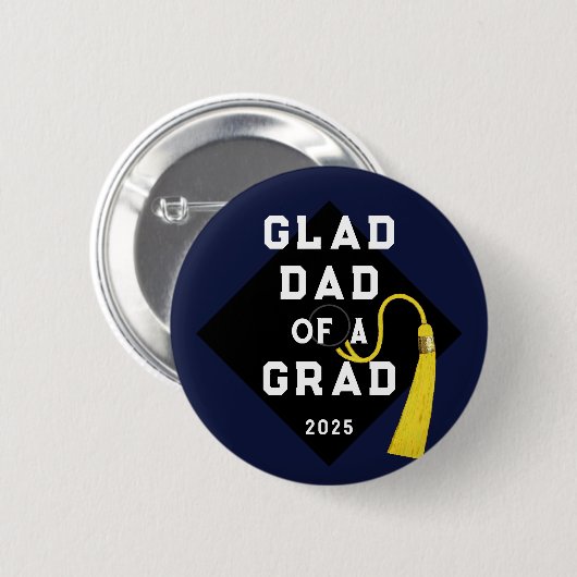 Afstuderen pa Keepslag Memento Ronde Button 5,7 Cm (Voorkant /achterkant)