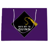 Afstuderen Paars Groot Cadeauzakje (Voorkant)