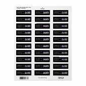 Afstuderen paars pet en goudassel etiket (Full Sheet)