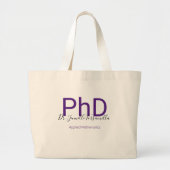 Afstuderen Paarse gradennaam PhD Grote Tote Bag (Voorkant)