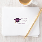 Afstuderen paarse mortier pet etiket (Insitu)