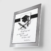 Afstuderen pad, vierkante cadeauobjecten klok (Hoek)