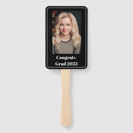 Afstuderen Paddle Fan Handwaaier (Achterkant)