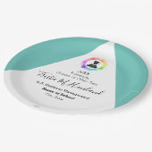 Afstuderen Papier Bord Aqua en White HAMbyWG (Gekanteld)