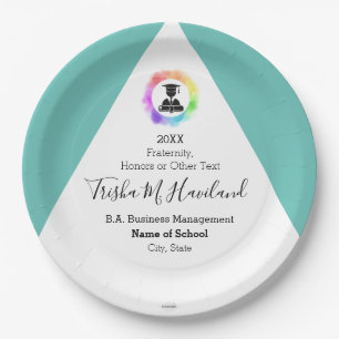 Afstuderen Papier Bord Aqua en White HAMbyWG