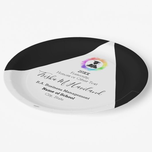 Afstuderen Papier Bord Roze en White HAMbyWG (Gekanteld)