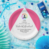 Afstuderen Papier Bord Roze en White HAMbyWG (Feest)