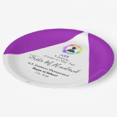 Afstuderen Papier Bord Violet en White HAMbyWG (Gekanteld)