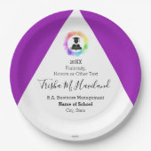 Afstuderen Papier Bord Violet en White HAMbyWG (Voorkant)