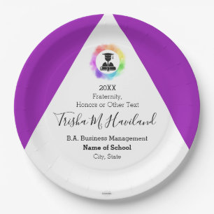 Afstuderen Papier Bord Violet en White HAMbyWG