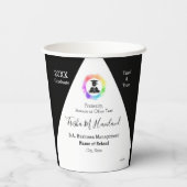 Afstuderen papierbekertjes - HAMbyWhiteGlove Paper Papieren Bekers (Achterkant)