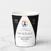 Afstuderen papierbekertjes - HAMbyWhiteGlove Paper Papieren Bekers (Voorkant)