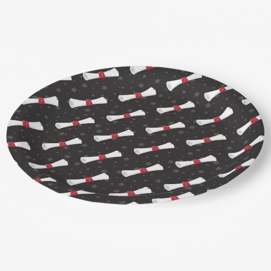 Afstuderen Papieren Borden 9 inch Papieren Bordje (Gekanteld)