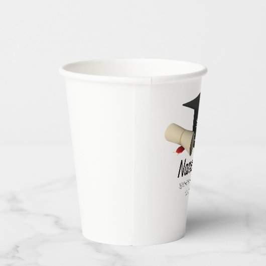 Afstuderen Papieren kopjes Klasse van 2025 servies Papieren Bekers (Rechts)