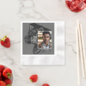 Afstuderen Papieren servetten Voeg uw foto toe (Insitu)