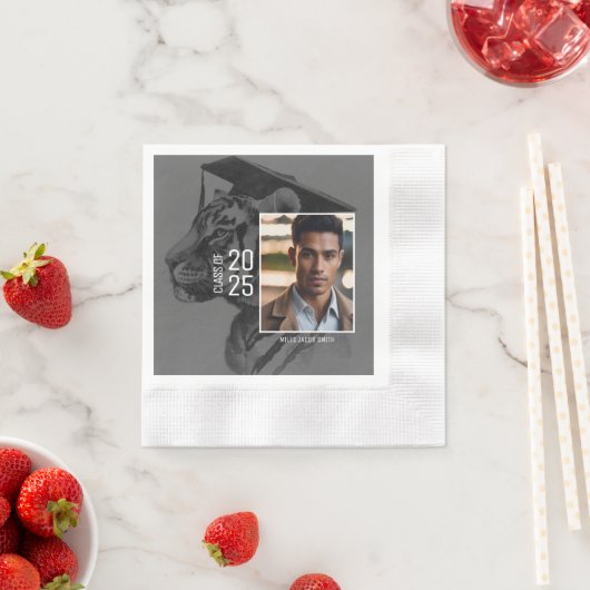 Afstuderen Papieren servetten Voeg uw foto toe (Insitu)