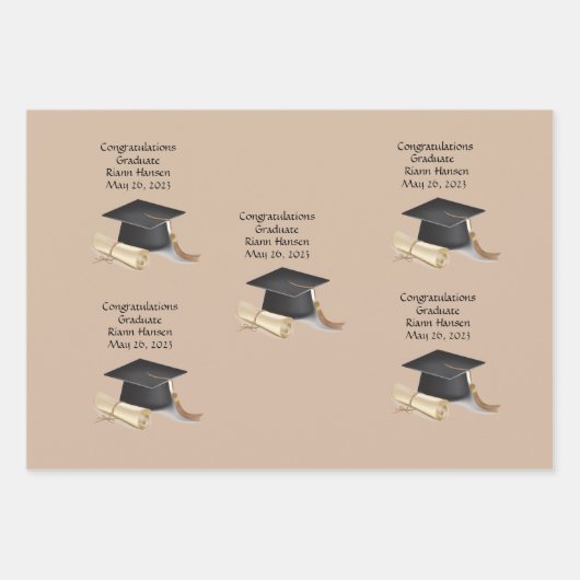 Afstuderen papierlade voor onmiddellijke verpakkin inpakpapier vel (Voorkant)