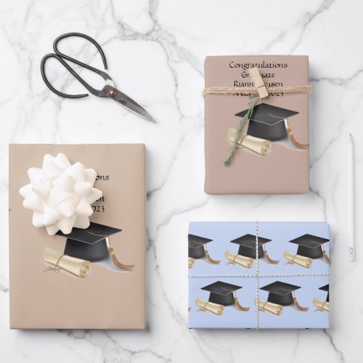 Afstuderen papierlade voor onmiddellijke verpakkin inpakpapier vel (Voorkant)