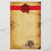 AFSTUDEREN PARCHMENT RED WAX SEAL MONOGRAM BRIEFPAPIER (Voorkant)
