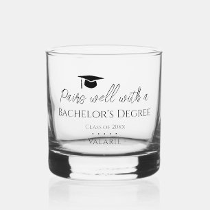 Afstuderen paren goed Bachelor's Whiskey Glass Whisky Glas